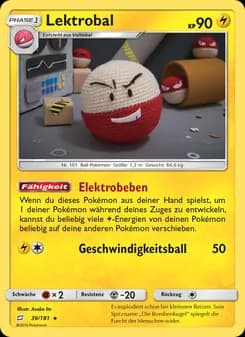 Lektrobal card in German