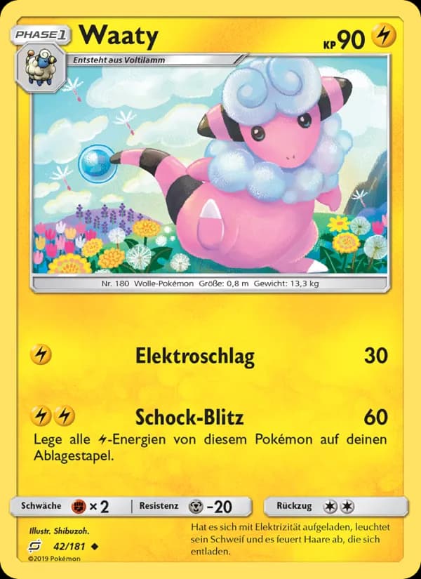 Waaty card in German