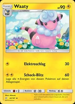 Waaty card in German