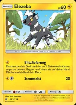 Elezeba card in German