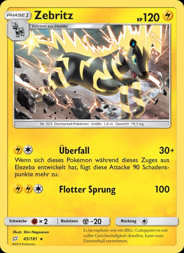 Zebritz card in German