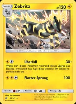 Zebritz card in German