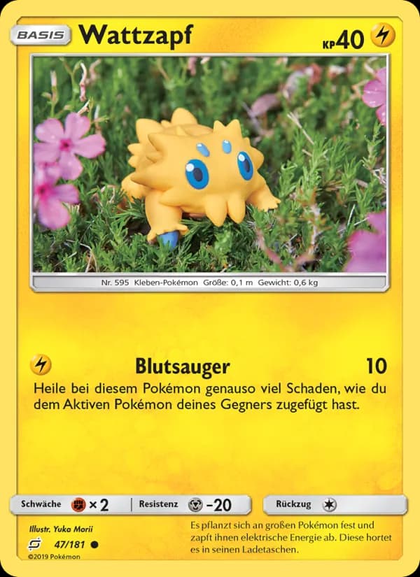 Wattzapf card in German