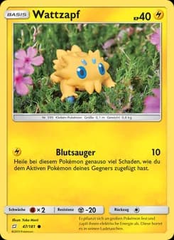 Wattzapf card in German