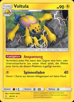 Voltula card in German
