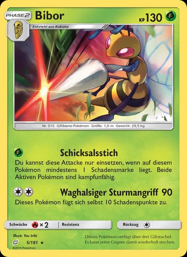 Bibor card in German