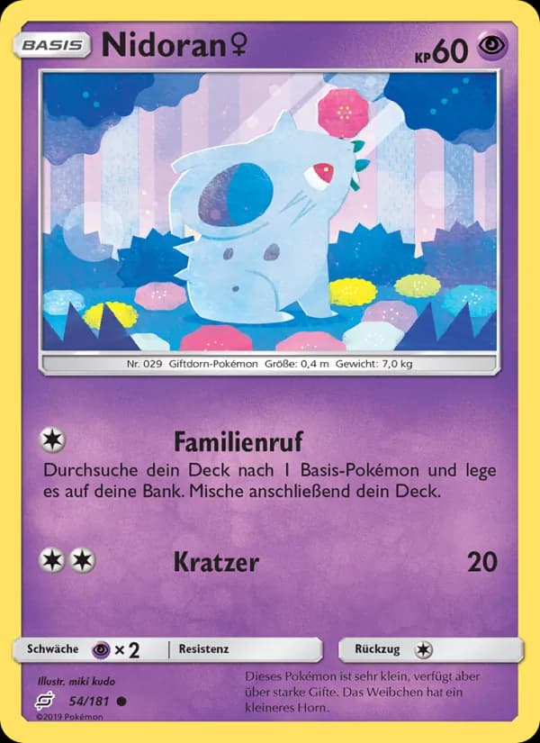 Nidoran♀ card in German