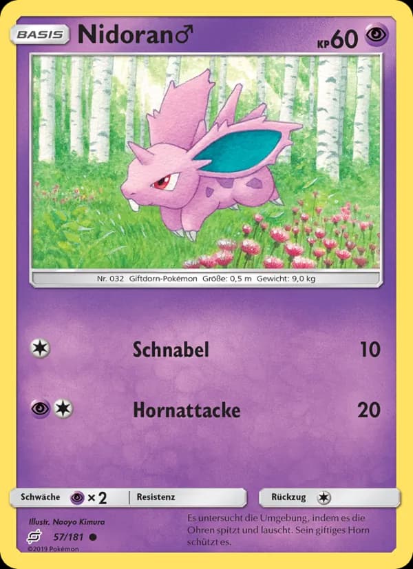 Nidoran♂ card in German