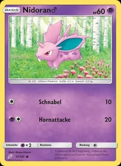 Nidoran♂ card in German