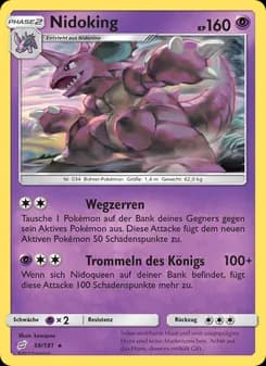Nidoking card in German