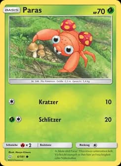Paras card in German