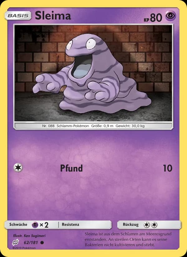 Sleima card in German