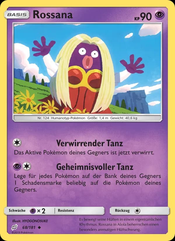Rossana card in German