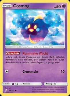 Cosmog card in German