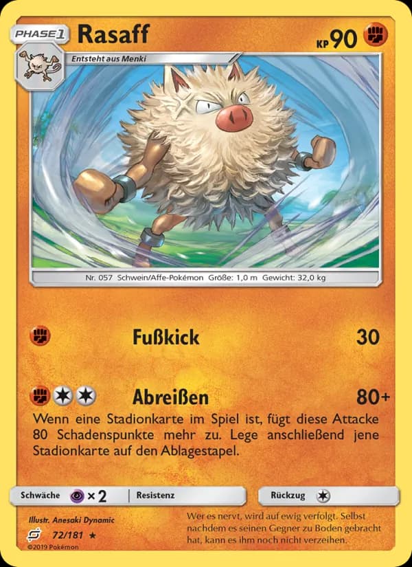 Rasaff card in German
