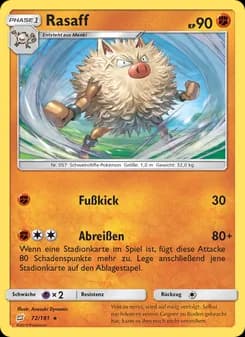 Rasaff card in German