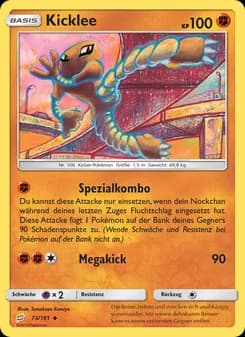 Kicklee card in German