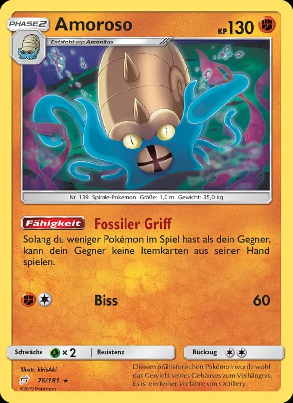 Amoroso card in German