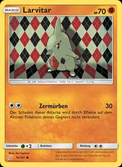 Larvitar card in German