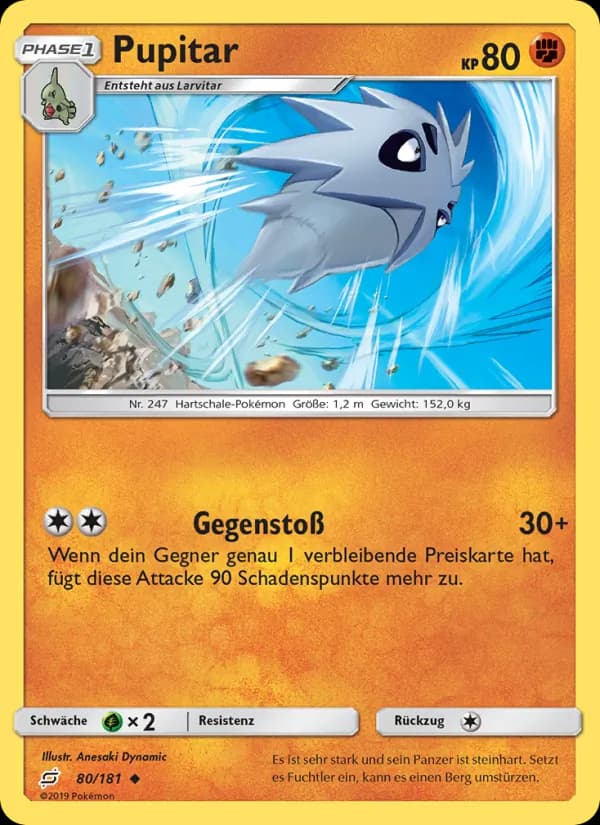 Pupitar card in German