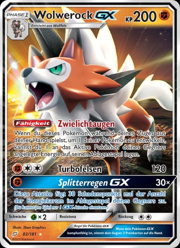 Wolwerock GX card in German