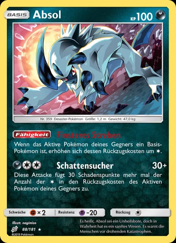 Absol card in German