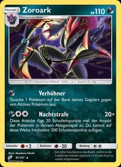 Zoroark card in German