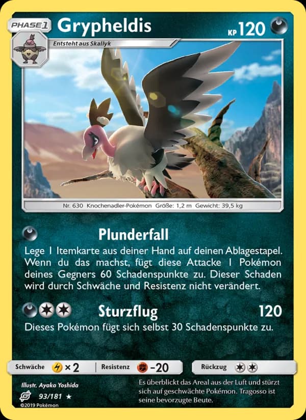 Grypheldis card in German
