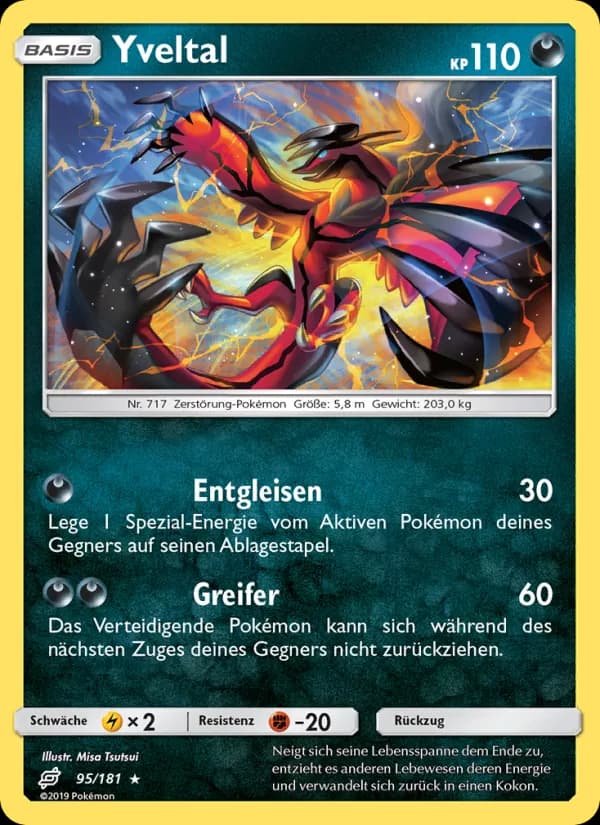 Yveltal card in German