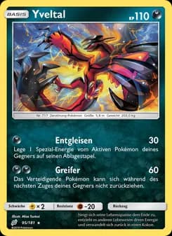 Yveltal card in German