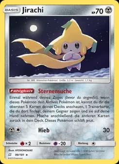 Jirachi card in German