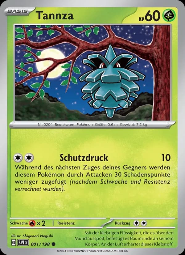 Tannza card in German