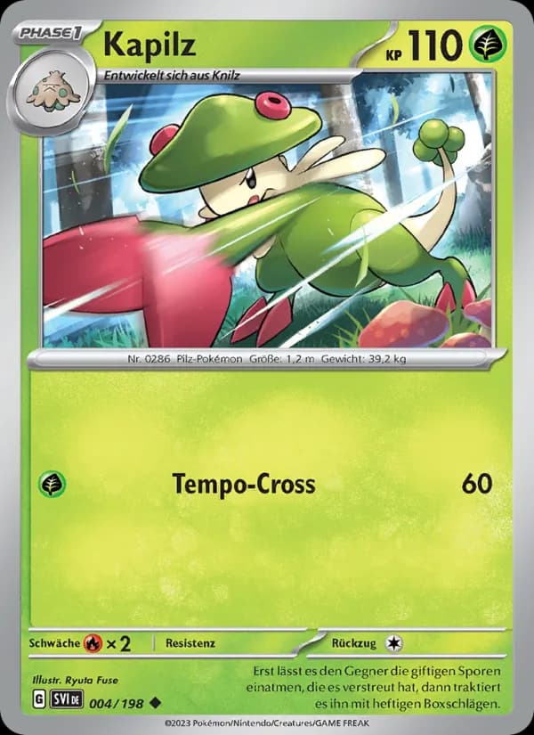 Kapilz card in German