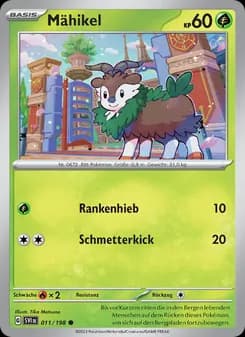 Mähikel card in German