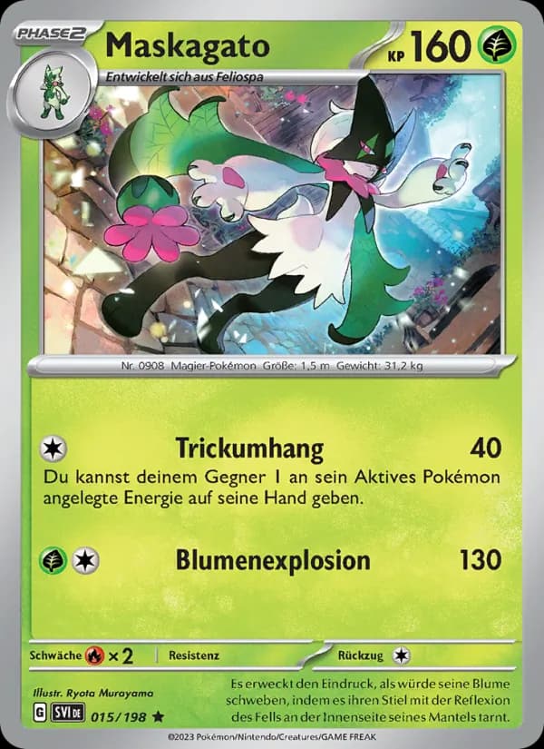 Maskagato card in German