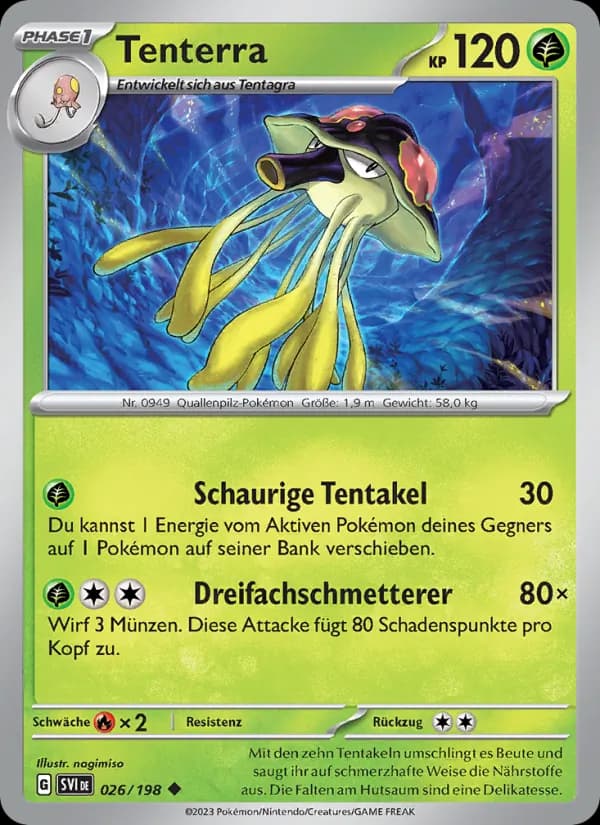 Tenterra card in German