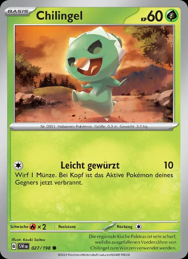Chilingel card in German