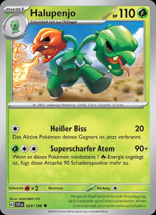 Halupenjo card in German
