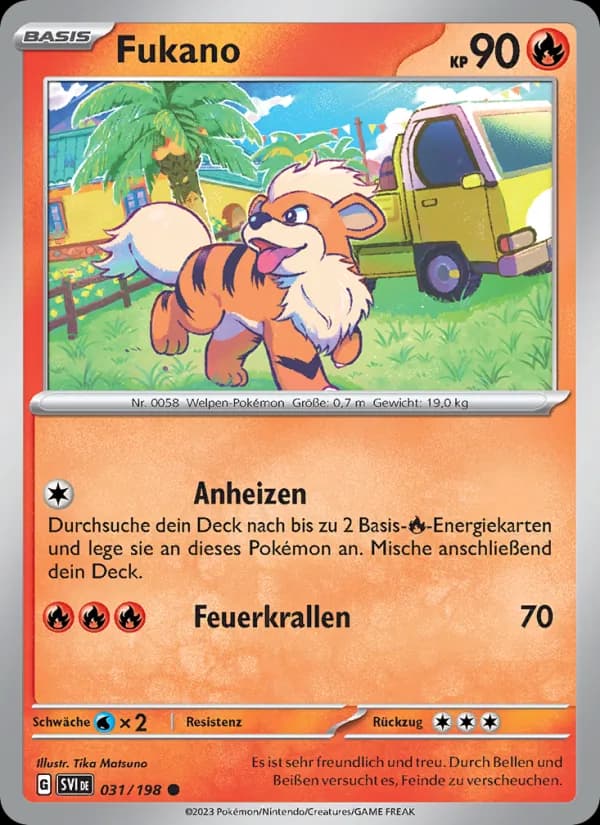 Fukano card in German
