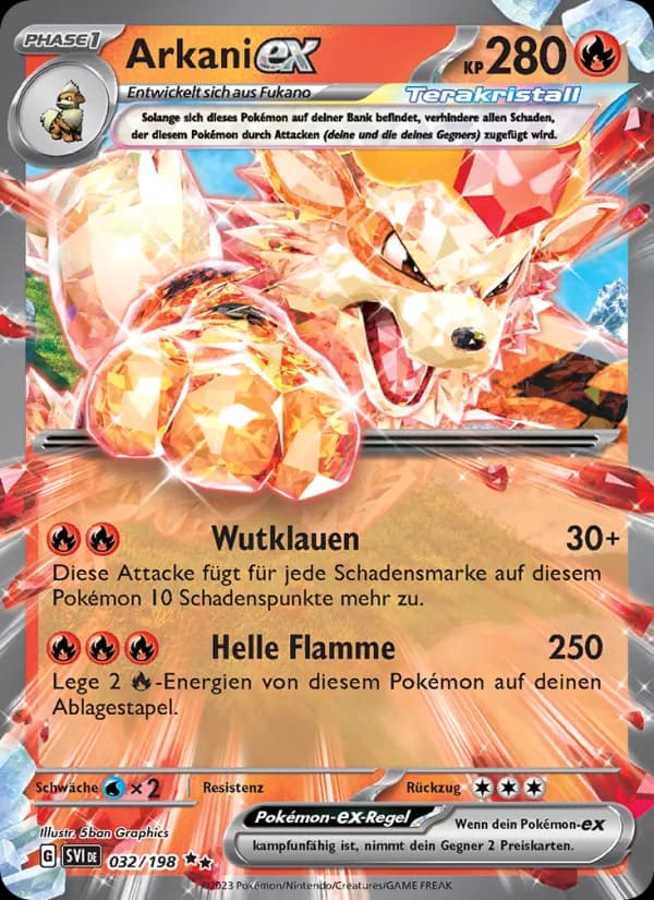 Arkani-ex card in German