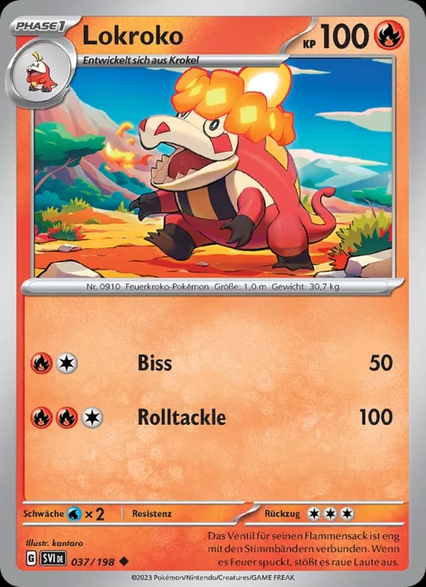 Lokroko card in German