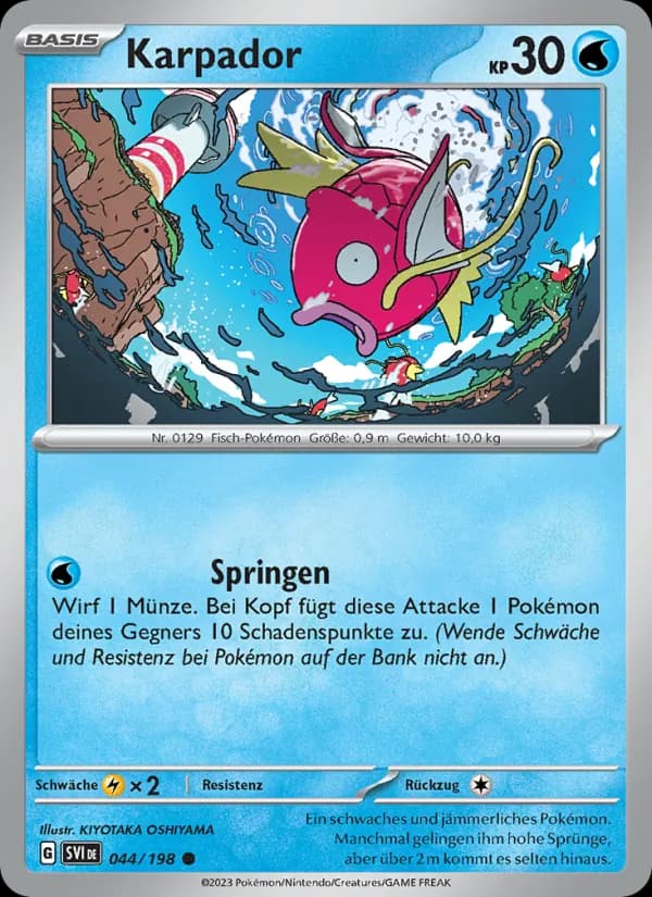 Karpador card in German