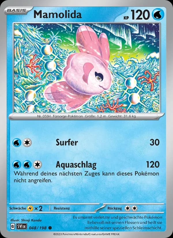 Mamolida card in German