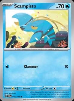 Scampisto card in German
