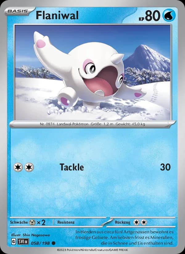 Flaniwal card in German