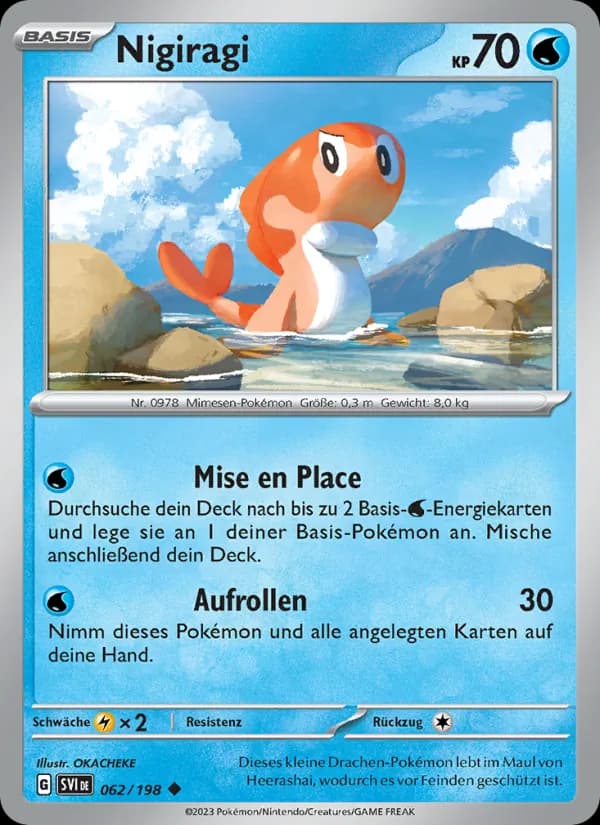 Nigiragi card in German