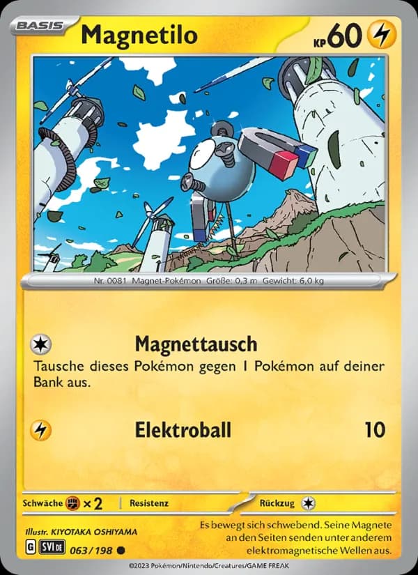 Magnetilo card in German