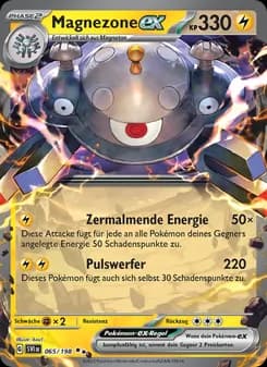 Magnezone-ex card in German