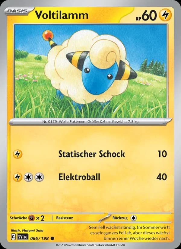 Voltilamm card in German