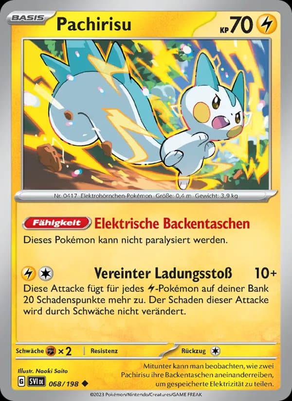 Pachirisu card in German